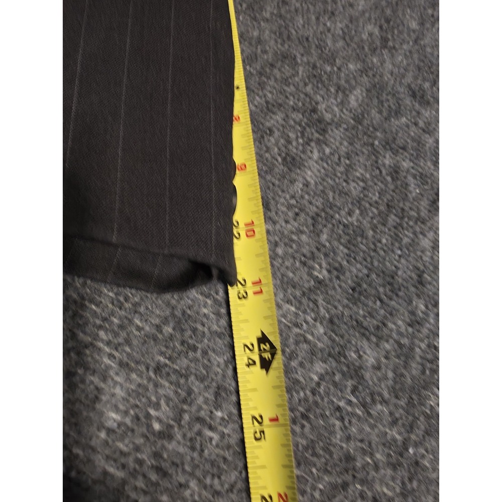 Chaps Ralph Lauren Mens 46S Gray Pinstripe Wool Blazer Sport Coat Made in Canada - Picture 7 of 8